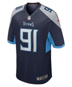 Alternative view of Keondre Coburn Tennessee Titans Nike  Game Jersey -  Navy