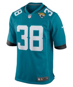 Alternative view of Riley Patterson Jacksonville Jaguars Nike Team Game Jersey -  Teal