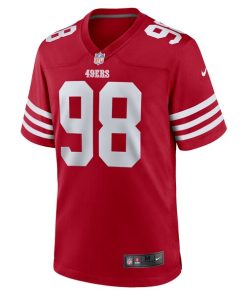 Alternative view of Javon Hargrave San Francisco 49ers Nike Game Player Jersey - Scarlet