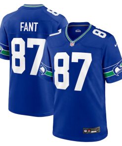 Noah Fant Seattle Seahawks Nike Throwback Player Game Jersey - Royal