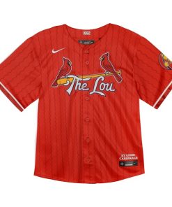 Alternative view of St. Louis Cardinals Nike Toddler City Connect Team Limited Jersey - Red