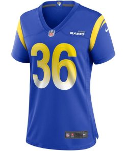 Alternative view of Jerome Bettis Los Angeles Rams Nike Women's Game Retired Player Jersey - Royal