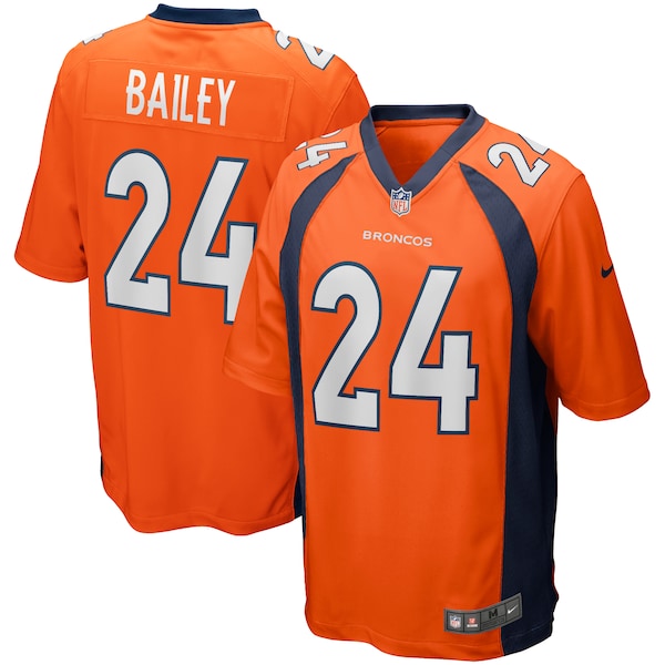 Champ Bailey Denver Broncos Nike Game Retired Player Jersey - Orange/Navy - Image 2