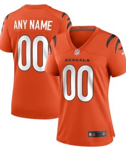 Cincinnati Bengals Nike Women's Alternate Game Custom Jersey - Orange