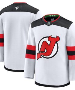 Alternative view of New Jersey Devils  Away Premium Jersey - White/Black/Red