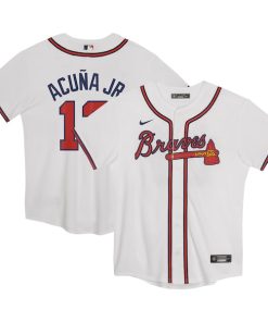 Ronald Acu?a Jr. Atlanta Braves Nike Preschool Home Game Jersey - White