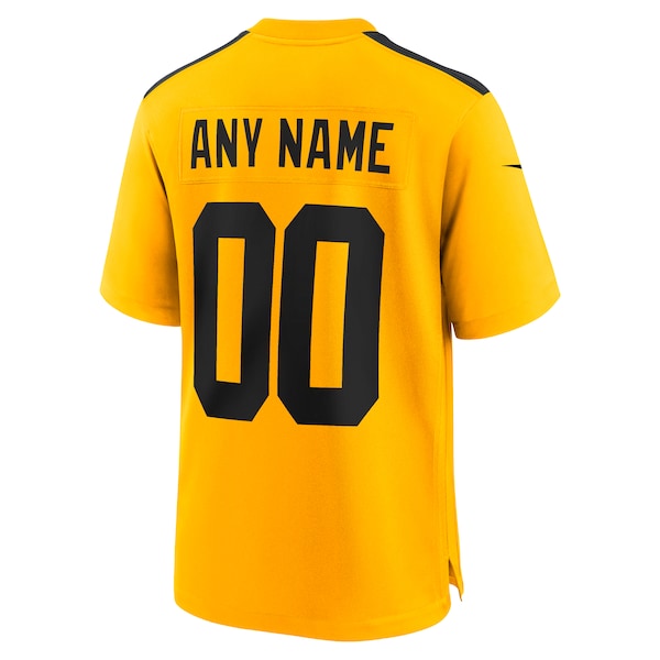 Pittsburgh Steelers Nike Alternate 1933 Throwback Game Custom Jersey - Gold/Black - Image 4