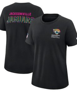 Jacksonville Jaguars Nike Women's 2025 NFL Crucial Catch Tri-Blend Dri-FIT T-Shirt - Black