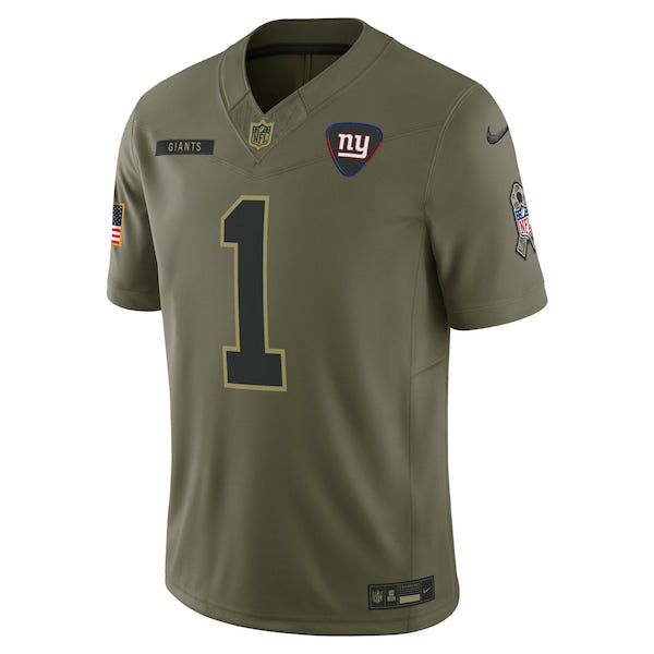 Malik Nabers New York Giants Nike 2025 Salute to Service Limited Jersey - Olive - Image 2
