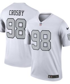 Maxx Crosby Las Vegas Raiders Nike Alternate Legend Jersey - White/Black