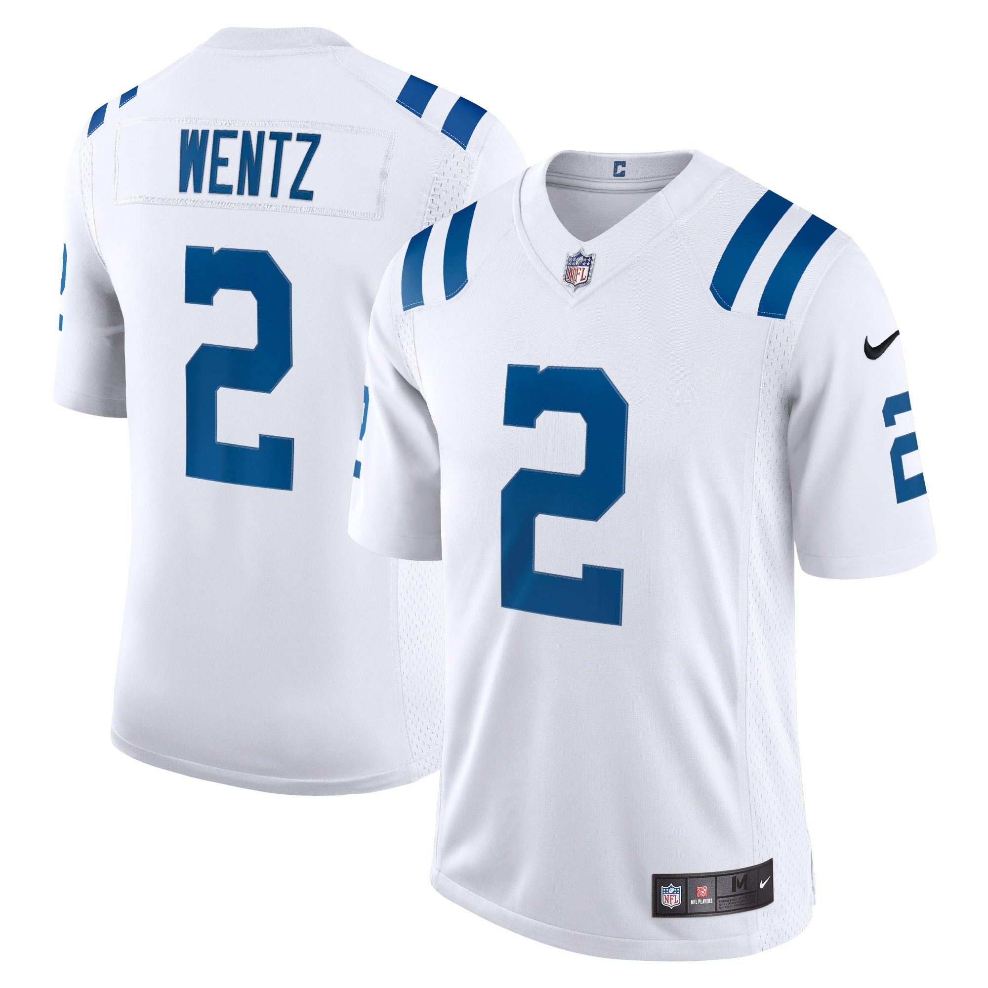 Carson Wentz Indianapolis Colts Nike Vapor Limited Jersey - Royal/White - Image 5