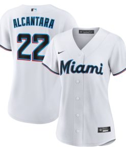 Sandy Alcantara Miami Marlins Nike Women's Home Replica Player Jersey - White