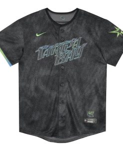 Alternative view of Randy Arozarena Tampa Bay Rays Nike Preschool 2024 City Connect Limited Player Jersey - Charcoal