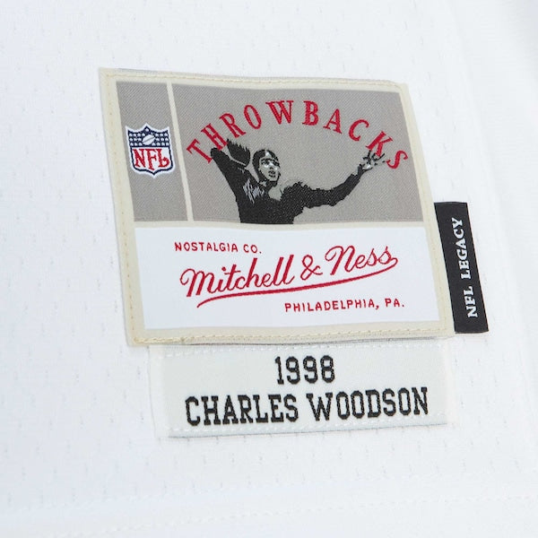 Charles Woodson Las Vegas Raiders Legacy Replica Jersey - White - Image 3