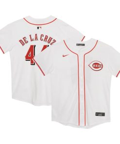 Elly De La Cruz Cincinnati Reds Nike Preschool Home Game Jersey - White