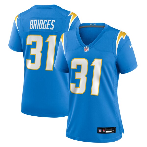 Trikweze Bridges Los Angeles Chargers Nike Women's Team Game Jersey - Powder Blue