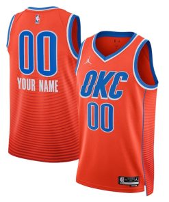 Oklahoma City Thunder Jordan Brand Unisex 2022/23 Swingman Custom Jersey - Statement Edition - Orange