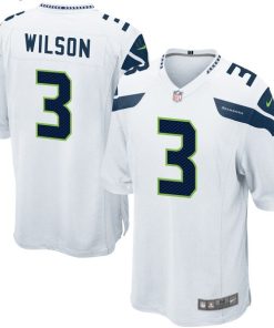 Alternative view of Russell Wilson Seattle Seahawks Nike Game Jersey - White