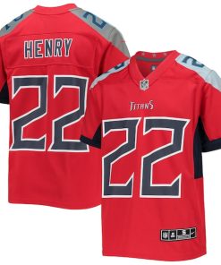 Derrick Henry Tennessee Titans Nike Youth Inverted Team Game Jersey - Red