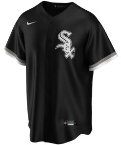 Alternative view of Yoan Moncada Chicago White Sox Nike Youth Alternate Replica Player Jersey - Black