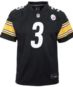 Alternative view of Russell Wilson Pittsburgh Steelers Nike Youth Team Player Game Jersey - Black