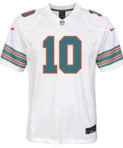 Alternative view of Tyreek Hill Miami Dolphins Nike Youth Alternate Player Game Jersey - White