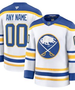 Buffalo Sabres  Away Premium Custom Jersey - White/Black/Royal