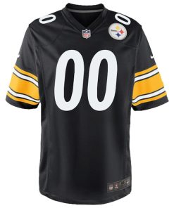 Alternative view of Pittsburgh Steelers Nike Youth Custom Game Jersey - Black