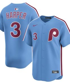Bryce Harper Philadelphia Phillies Nike Alternate Limited Player Jersey - Light Blue
