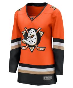 Alternative view of Anaheim Ducks  Women's Home Breakaway Jersey - Orange