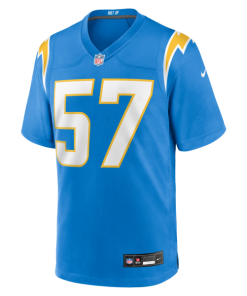 Alternative view of Clelin Ferrell Los Angeles Chargers Nike Team Game Jersey -  Powder Blue