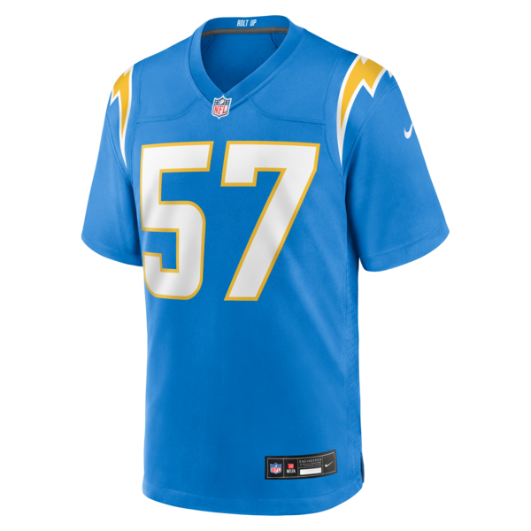 Clelin Ferrell Los Angeles Chargers Nike Team Game Jersey - Powder Blue - Image 2