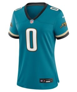 Alternative view of Gabe Davis Jacksonville Jaguars Nike Women's Prowler Throwback Game Jersey - Teal