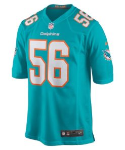 Alternative view of Quinton Bell Miami Dolphins Nike  Game Jersey -  Aqua