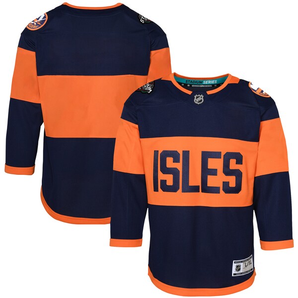 New York Islanders Youth 2024 NHL Stadium Series Premier Jersey?ยจC Navy