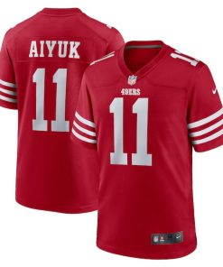 Brandon Aiyuk San Francisco 49ers Nike Team Player Game Jersey - Scarlet