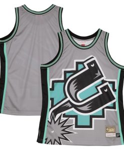San Antonio Spurs Hardwood Classics Blown Out Fashion Jersey - Gray