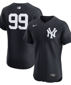 Aaron Judge New York Yankees Nike Alternate 2 Elite Jersey - Navy/White