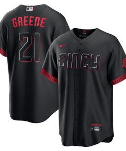 Hunter Greene Cincinnati Reds Nike 2023 City Connect Replica Player Jersey - Black