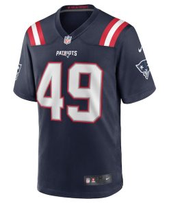 Alternative view of Joe Cardona New England Patriots Nike Game Jersey - Navy