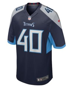 Alternative view of Anthony Kendall Tennessee Titans Nike Team Game Jersey -  Navy