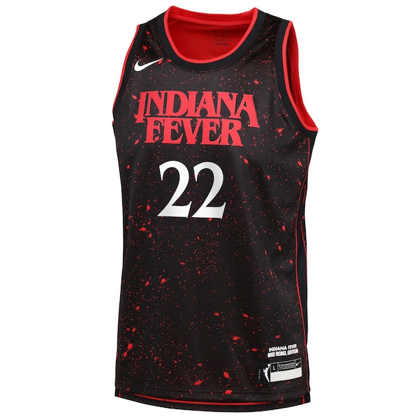 Caitlin Clark Indiana Fever Nike Youth Stranger Things Victory Jersey - Rebel Edition - Black - Image 2