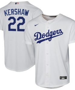 Clayton Kershaw Los Angeles Dodgers Nike Youth Home Replica Player Jersey - White