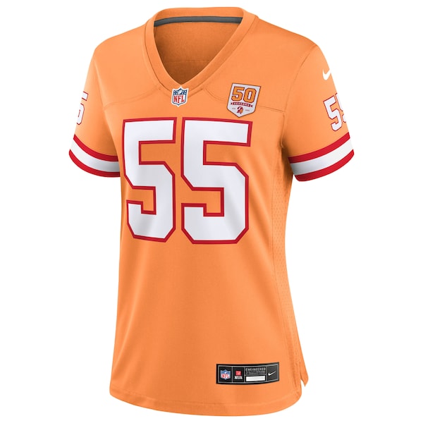 Derrick Brooks Tampa Bay Buccaneers Nike Women's 50th Season Game Jersey - Creamsicle/Red - Image 6