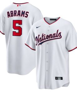 CJ Abrams Washington Nationals Nike Youth Home Replica Player Jersey - White