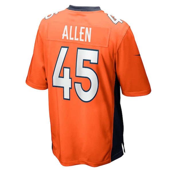 Christopher Allen Denver Broncos Nike Game Player Jersey - Orange - Image 3