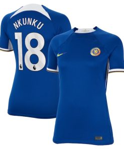Christopher Nkunku Chelsea Nike Women's 2023/24 Home Stadium Replica Jersey - Blue/Navy