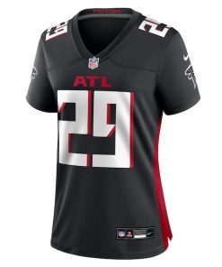 Alternative view of Jordan Fuller Atlanta Falcons Nike Women's Team Game Jersey -  Black