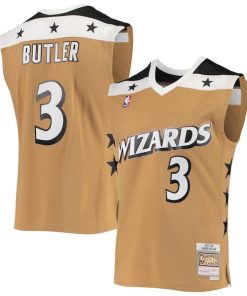 Caron Butler Washington Wizards 2001/02 Hardwood Classics Swingman Jersey - Gold