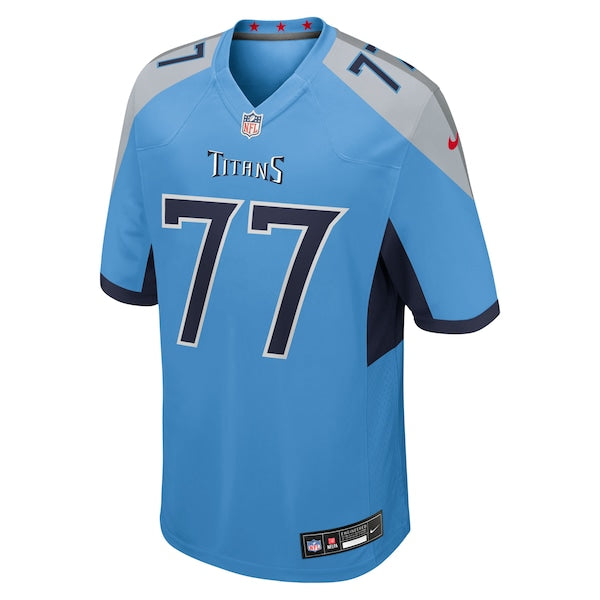 Peter Skoronski Tennessee Titans Nike Team Game Jersey - Light Blue - Image 2